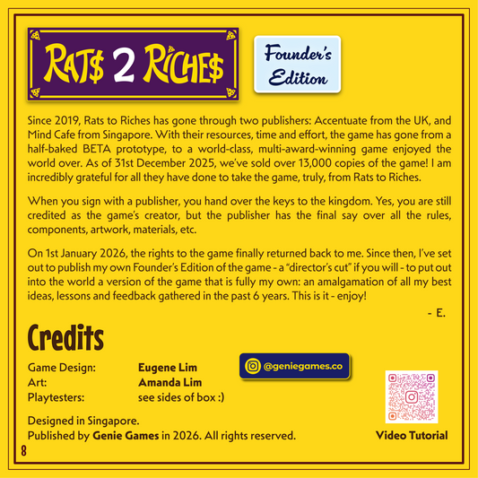 Rats 2 Riches: Founder's Edition