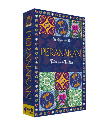 3D mockup image of the board game Peranakan: Tiles and Tactics